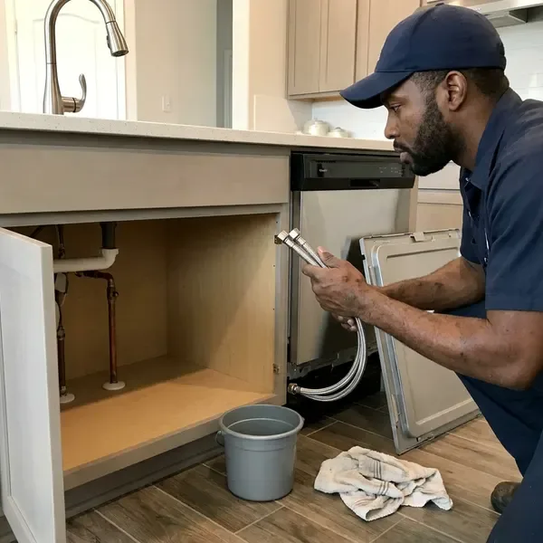DGR Plumbing technician providing kitchen plumbing in Springdale, AR