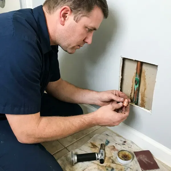 DGR Plumbing technician providing pipe repair in Little Rock, AR
