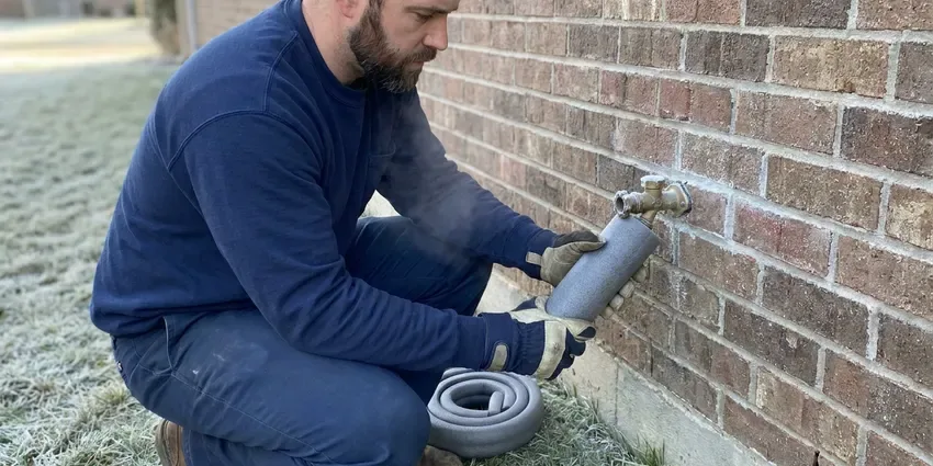 DGR Plumbing technician providing backflow preventer in Pine Bluff