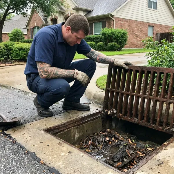 Local storm drain cleaning by DGR Plumbing, Little Rock, AR