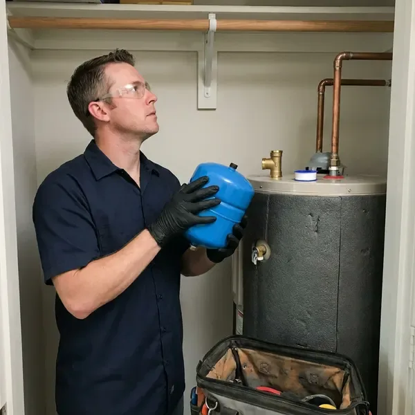 Local water heater expansion tank installation by DGR Plumbing, Little Rock, AR